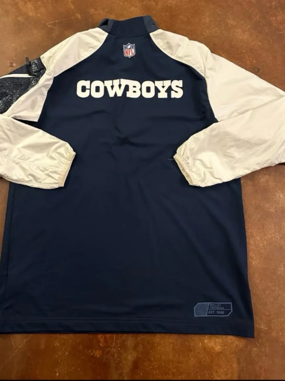 Nike Dallas Cowboys sideline Dri Fit 1/4 zip pullover